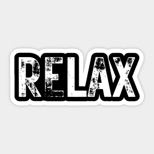 RELAX | 80s Music Fan | 80s Retro Style Sticker